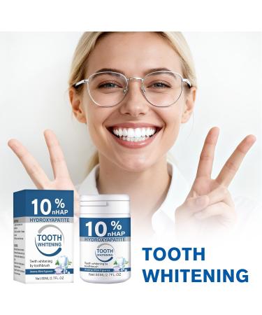 Microcrystalline Nano-Hydroxyapatite Powder 10% Nano-Hydroxyapatite Tooth Powder Toothpaste Powders 80G 1 Box - Buy Online on GoSupps.com