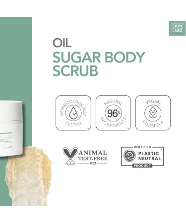 SKIN LABO SkinLabo - Sugar Body Scrub Revitalizing Effect Regenerates and Smoothes the Skin with Sugar Crystals and Sweet Almond Oil - 200 ml New Version - Buy Online on GoSupps.com