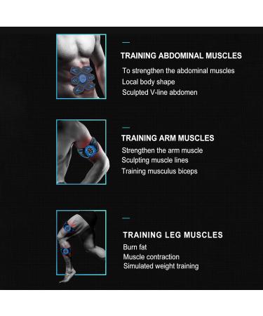 6 Mode EMS Abdominal Muscle Stimulator Patch | Smart Fitness Sticker for Abdomen Hands & Legs - AFS-506E - Buy Online on GoSupps.com