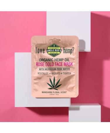 Rose Gold Face Mask with Moroccan Rose Water & Hemp Seed Oil Bundle - 6 Pack - Buy Online on GoSupps.com
