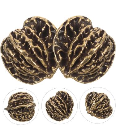 Zerodeko Chinese Walnut Decoration | Hand Exercise Balls for Adults | Mini Walnut Figures & Brass Handicrafts | Unique Tea & Pet Decor - Buy Online on GoSupps.com