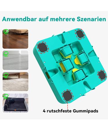 Dufuso Dog Toys - IQ Training & Stress Relief for Large Medium & Small Dogs | Level 3 Intelligence Toy (B-Blue) - Buy Online on GoSupps.com