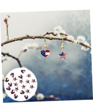 Abaodam 20pcs lock key pendant american flag suit patriotic charm Pendant Charms Heart-shaped antique 1.8X1.5cm As Shown - Buy Online on GoSupps.com