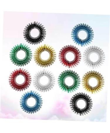 Buy Healvian 36 Stk Vibrating Spiky Finger Ring Set | Acupressure Massage Toys for Stress Relief - Buy Online on GoSupps.com