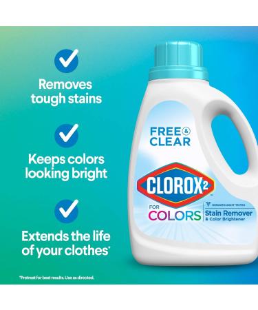 Clorox 2 Colors Liquid - 33 Ounces Unscented Stain Remover for White & Color Fabrics | International Shipping Available - Buy Online on GoSupps.com