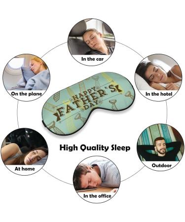 Father's Day Ties Sleep Mask - Adjustable Strap Eye Cover for Sleeping - Light Blocking Blindfold for Men and Women - Perfect for Travel and Naps - Buy Online on GoSupps.com
