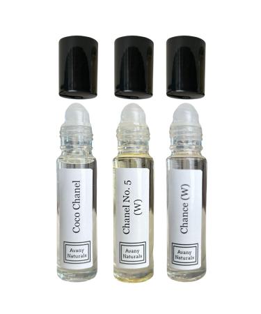 3 Pc Womens Gift Set Fragrance Oil For Women Roll On Body Oil Perfume Samples Fragrance Oil Gift For Her Perfume Oil Sampler Gift Box (Bold)