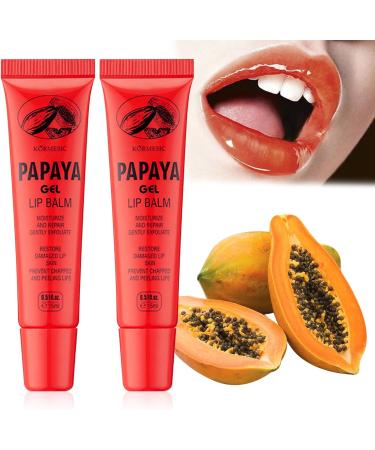 Lezehea 2pack Papaya Ointment Papaya Gel Lip Balm Papaya Ointment Lip Balm for Men & Women Papaya Balm Moisturizing & Repairing Removes Dead Skin & Brightens Lips - Buy Online on GoSupps.com