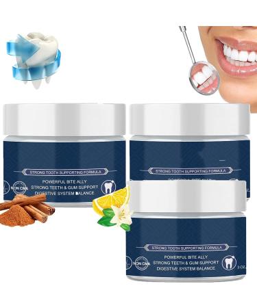 PONNYC Tooth Powder Teeth Whitening Powder Effective Coffee Stain Remover Smoking All Natural Tooth Powder 50g 3PCS