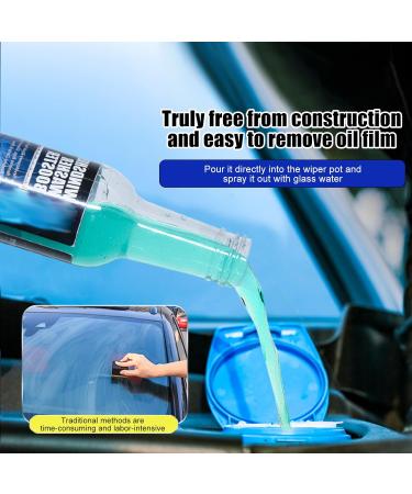 Car Glass Cleaner - Oil Film Remover Car Glass Cleaner Effective 150ml Mild Safe Cleaning Liquid Oil Film Removing Supplies for Window Windshield Shower Door - Buy Online on GoSupps.com