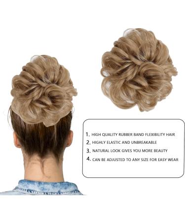 hair pieces for women messy buns hair piece Curly Wavy Hair Scrunchies Accessories Pieces Synthetic Updo Donut Ponytail Hair Extension extensions For Women Girls fluffy fake invisible brown. Dirty Blonde - Buy Online on GoSupps.com