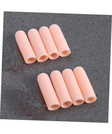 Finger Cots Set - 8 Pcs Finger Tips & Toe Sleeve Covers for Pain Relief - Beige Thin Section - Thumb and Toe Protectors Included - Buy Online on GoSupps.com