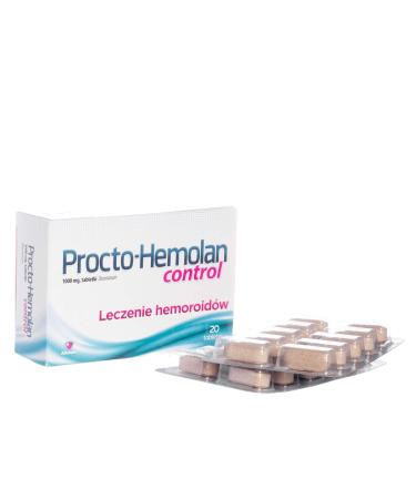 PROCTOHEMOLAN 20 Tablets Procto hemolan Control hemorrhoid Rectal Bleeding Pain