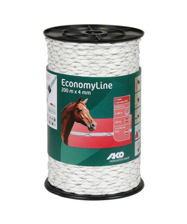 Kerbl PE rope X-Winding 200m 4mm 2x0.50mm FeZn