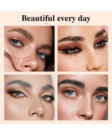 3D Waterproof Microblading Eyebrow Pen Natural Brows Eyebrow Pencil with 4 Fork Tip Magical Liquid Eyebrow for Makeup Beginners (Black) - Buy Online on GoSupps.com