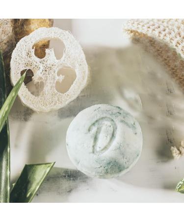  Duschkind Solid aloe vera and hemp shampoo with loofah slice - For normal to oily hair and sensitive scalp - 4-in-1 shampoo - Shower gel conditioner - Plastic free - Buy Online on GoSupps.com