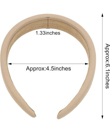 JOYOYO 4 Pcs Padded Headbands for Girls and Women - Wide Plain Sponge Headbands for Outdoor Hair Accessories - Buy Online on GoSupps.com
