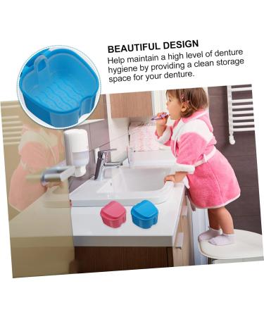 Healeeved 10-Piece False Toothbrush Storage Box - Travel-Friendly Denture & Prosthesis Cleaning Container - Buy Online on GoSupps.com