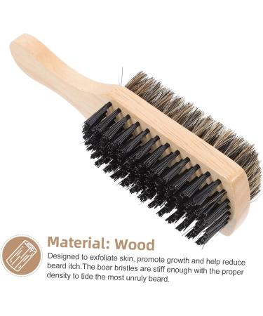 Double-Sided Beard Brush | Healeved Mustache & Hair Cutting Brush | Salon Quality Nylon Shaving Brush (17.5x5x4.4cm) - Perfect for Men s Grooming - Buy Online on GoSupps.com