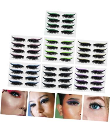 Housoutil Sticker Eyeliner 28 Pairs Glitter Eyeliner Decor Eyeliner Decal Strips Tape Eye Line Stickers Cosmetics With Wings 1 count (Pack of 1) As Shown 1 - Buy Online on GoSupps.com
