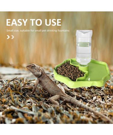 BEANPRECOY Reptile Water Dispenser Turtle Water Bowl 2 in 1 Reptile Automated Feeder Turtle Water Dispenser with Bottle for Turtles Hamsters Lizards Bearded Dragon Snake (Green) - Buy Online on GoSupps.com