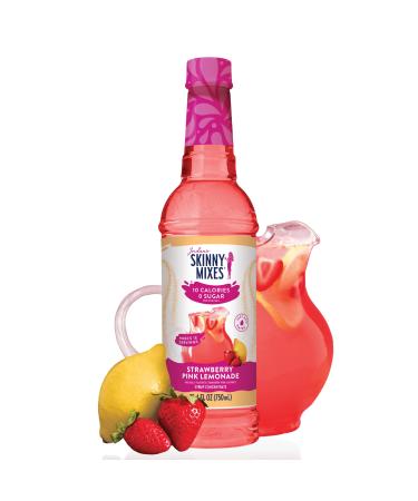 Jordan's Skinny Sirops | Faible teneur en calories | 0 sucre | Concentr de sirop de limonade la fraise 750 ml