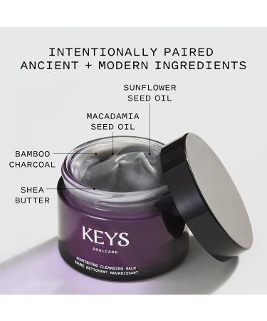 Keys Soulcare Nourishing Cleansing Balm & Makeup Remover - Soothing Hydrating Cleanser with Shea Butter Cruelty-Free 2.82 Oz - International Shipping - Buy Online on GoSupps.com