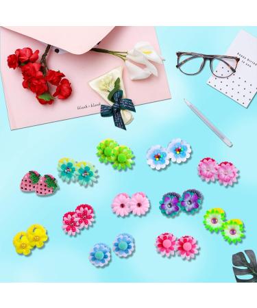 Candygirl Elastic Hair Ties for Baby Girls | 50 PC Flower Hair Bands & Ponytail Holders for Children | Sweet Toddler Hair Loops - Buy Online on GoSupps.com