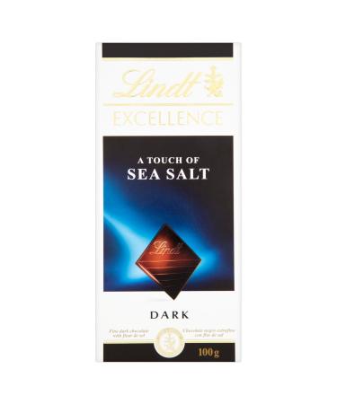 Lindt Excellence Sea Salt Chocolate 100 g (Pack of 5)
