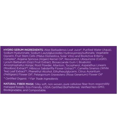 Andalou Naturals Instant Lift Firm Hydro Serum Facial Mask - 0.6oz (6 Pack) | Anti-Aging Skincare - Buy Online on GoSupps.com