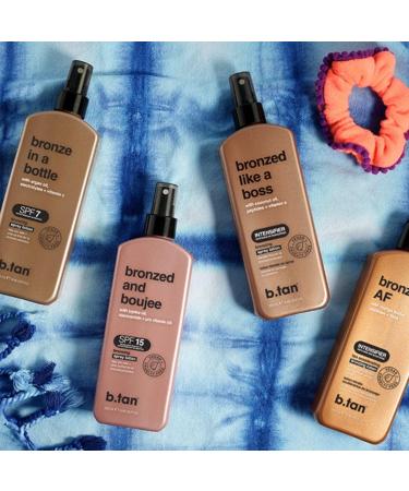 b.tan SPF 7 Sun Tanning Lotion Spray | Bronze In a Bottle - Best Tan Intensifier Browning Outdoor Bronzing Accelerator Packed with Argan Oil Electrolytes & Vitamin C Austrailian Brand 8.45 Fl Oz 8.45 Fl Oz (Pack of 1)  - Buy Online on GoSupps.com
