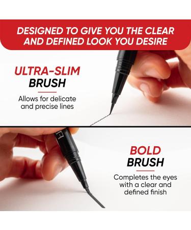 NOON'S UP Waterproof Liquid Eyeliner Pen - Chic Black Quick Dry Fineliner 0.081oz - Buy Online on GoSupps.com