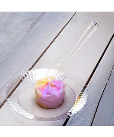 TashiBox Heavyweight Clear Plastic Cutlery Set - 100 Forks + 50 Spoons - Buy Online on GoSupps.com