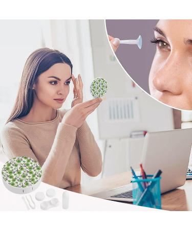 Kiwi Bike Cute Contact Lens Case Portable Round Storage Box Kit with Mirror for Travel & Daily Outdoor Use - Buy Online on GoSupps.com
