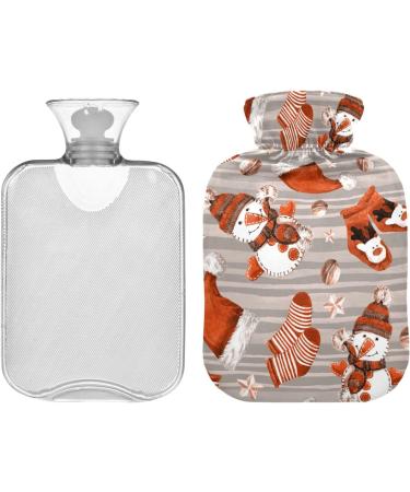Heat Bottle - Christmas Snowman Design | 1L Hot Water Bottle for Pain Relief | Ideal Heating Bag for Children & Adults | International Shipping - Buy Online on GoSupps.com