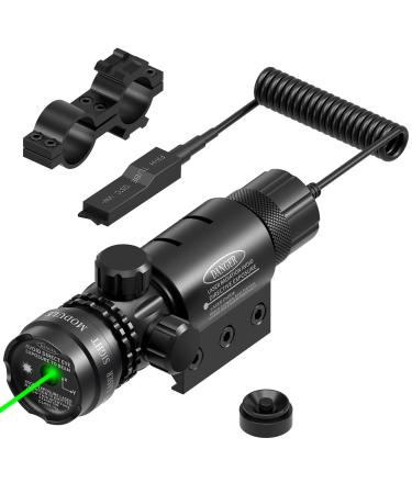 Feyachi Green Laser Sight with Picatinny Rail Mount - Include Barrel Mount Cable Switch