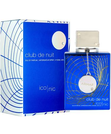 Armaf Club de Nuit Blue Iconic for Men Eau de Parfum Spray 3.6 Ounce Fresh 3.6 Fl Oz (Pack of 1) - Buy Online on GoSupps.com