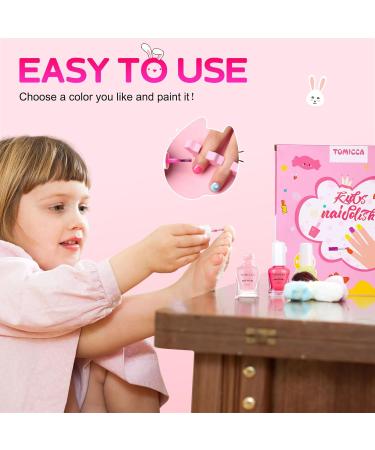 Tomicca 18 Colors Non-Toxic Odorless Peel Off Nail Polish Set for Kids | Fast Dry Aqua Formula | Perfect Christmas Gift for Girls - Buy Online on GoSupps.com