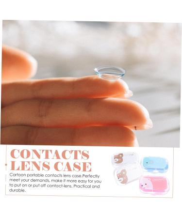 Buy Healvian Cartoon Contact Lens Case - 12 Box Container with Mirror | Eye Care & Travel Bag | Durable PP-Plastic - Buy Online on GoSupps.com