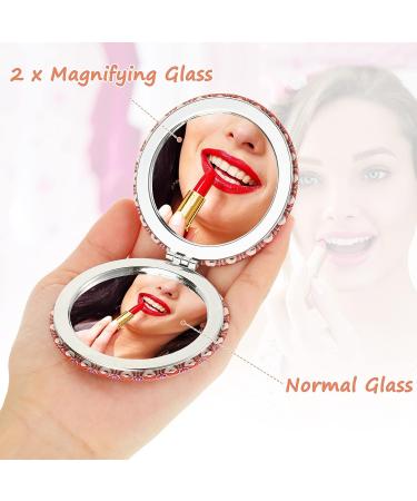 Mandala Design Compact Pocket Mirrors - Set of 6 Portable Handheld Makeup Mirrors for Women and Girls - Buy Online on GoSupps.com