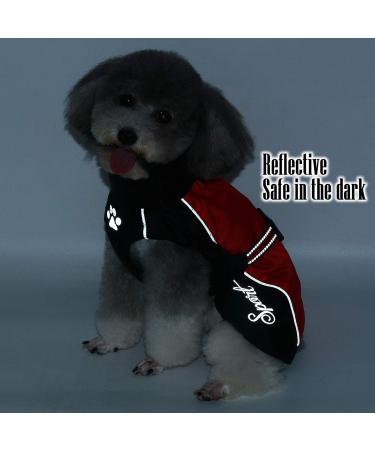 Zweitea Waterproof Raincoat for Medium & Large Dogs - Reflective Windproof Mesh Lining | Red 3XL - Perfect Outdoor & Hiking Clothing for Wet Days - Buy Online on GoSupps.com