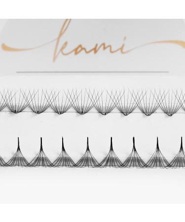 KAMI LASHY 500 Promade Fan Eyelash Extension Kit - Ultra Speed Lashes, Natural Looking, C/CC/D Curl, 0.03/0.05/0.07mm Thickness, 8-15mm Length, Easy 3D-16D Volume Application (10D-0.03 C 12mm) - Buy Online on GoSupps.com