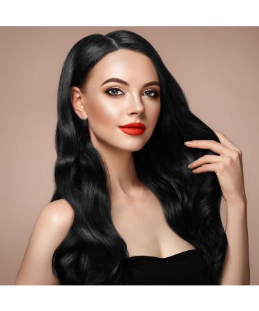 Long Black Wave Wig for Women - 27 Curly Synthetic Hair Replacement for Cosplay & Daily Use - Buy Online on GoSupps.com