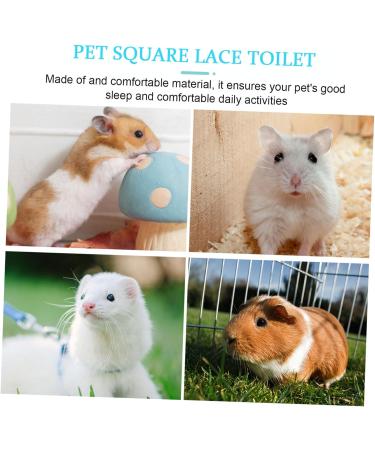 Housoutil Hamster Bedding Hamster Potty Trainer Square Tray Lacework Potty Trainer Cage Chinchilla Pet Rabbit medium Green - Buy Online on GoSupps.com
