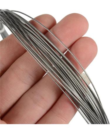 LOTITONG 50m 70lb Test Fishing Steel Wire | 7x7 Strands, 0.8mm Trace Coating Leader Line | Stainless Steel Jigging Wire for Fishermen - Buy Online on GoSupps.com