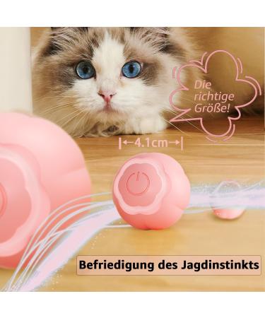 Peticularz Self-Employment Electric Powerball 2.0 - Interactive Cat Toy in Pink with Petals - Buy Online on GoSupps.com