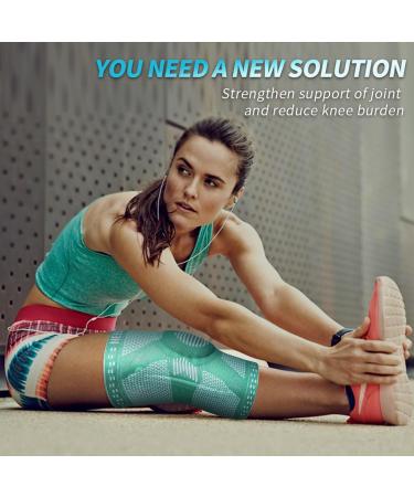 NEENCA Knee Brace - Medical Grade Support with Patella Gel Pad & Stabilizers for Meniscus Tear, Arthritis, ACL Injury - L, Peacock Blue - Buy Online on GoSupps.com