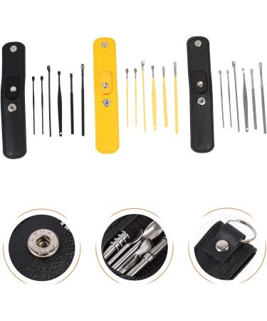 SOESFOUFU 3 Sets Ear Pick Spring Kit | Metal Ear Cleaner Tool for Ear Wax Removal & Massage - Buy Online on GoSupps.com