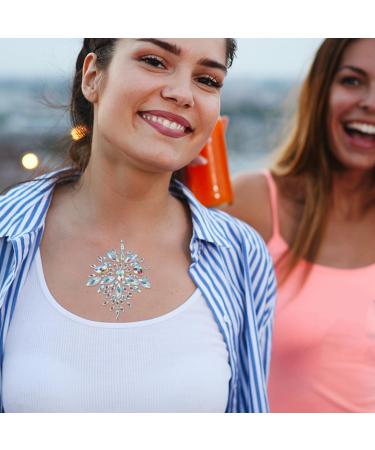 Holibanna Rhinestone Face Gems & Body Jewelry Stickers - Colorful Rhinestone Pasties for Women | Perfect for Carnival & Party - Buy Online on GoSupps.com