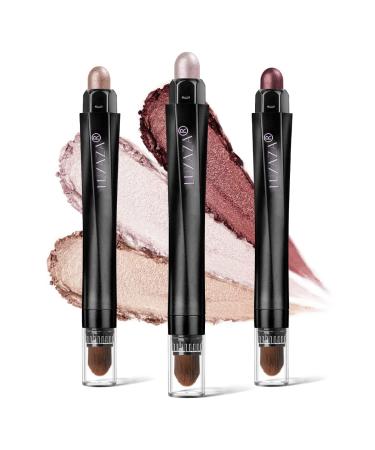 LUXAZA 3Pcs Eyeshadow Stick Makeup Set Creamy Eye Shadow Pencil Crayon for Eyes Eye Brightener Stic with Smudgerk Pink Brick Red Shadow Stick Waterproof & Long Lasting Highlighter Makeup Stick A5-Tender Carnation - Buy Online on GoSupps.com
